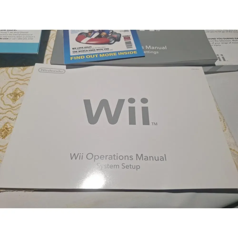 Nintendo Wii Manuals Inserts Lot System Setup Club Nintendo Power RVL-001 OEM